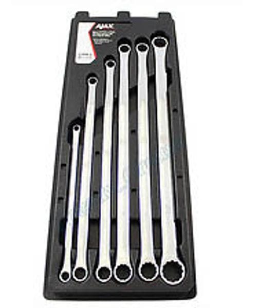 Spanner Set Ajax Extra Long Flat Ring Wrench Set 6 Piece