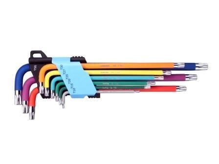 9 Piece Extra Long Torx Key Set (Anti Slip) 9 Piece Extra Long Torx Key Set (Anti Slip)