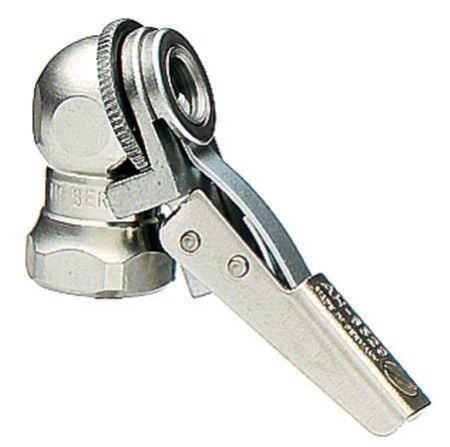 Ball Foot Single Clip Lock On Tyre Air Chuck 1/4" Female Thread - Made In Poland Ball Foot Single Clip Lock On Tyre Air Chuck 1/4" Female Thread - Made In Poland