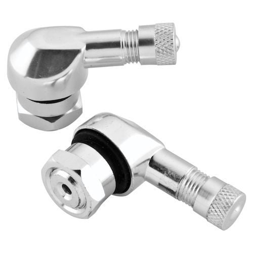 90 Degree Silver Motorycle Tyre/Tire Valve - 10.5mm Thread (Large Hole) 90 Degree Silver Motorycle Tyre/Tire Valve - 10.5mm Thread (Large Hole)