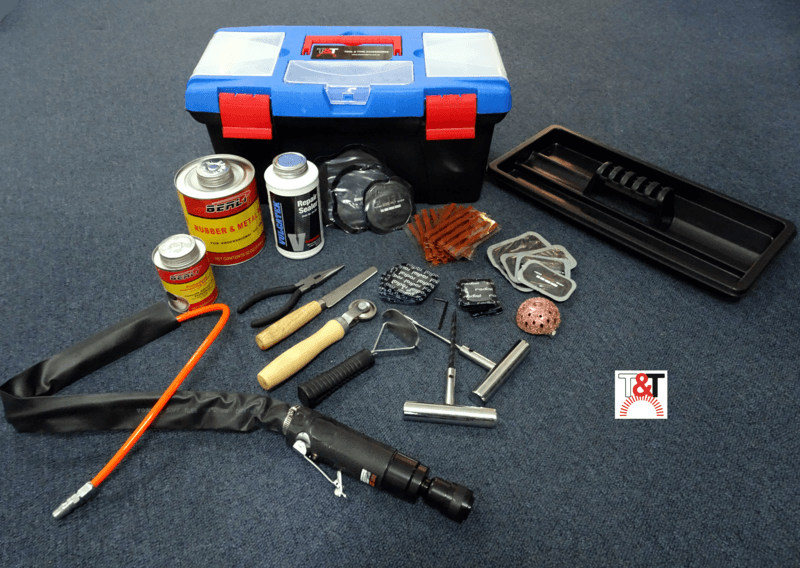 68 Piece Professional Tyre Repair Kit/Tool Set For Radial and Bias-Ply Tyres 68 Piece Professional Tyre Repair Kit/Tool Set For Radial and Bias-Ply Tyres