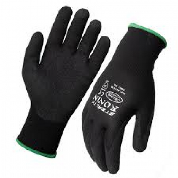 Black Stealth Ronin Industrial/Workshop Gloves - Available Sizes: S, M, L, XL