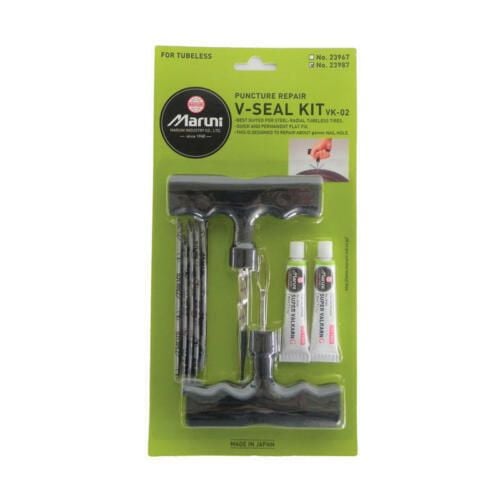 9 Piece Maruni Tyre Puncture Repair V-Seal Kit 9 Piece Maruni Tyre Puncture Repair V-Seal Kit