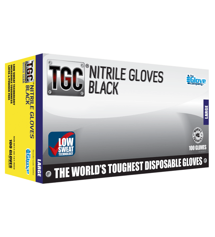 Black Nitrile Powder Free Gloves - All Sizes Black Nitrile Powder Free Gloves - All Sizes