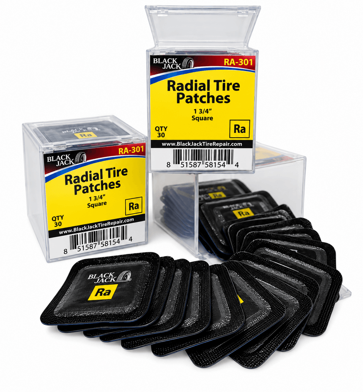 Premium Radial Tyre Repair Patch 45mm Square - Made In USA Premium Radial Tyre Repair Patch 45mm Square - Made In USA