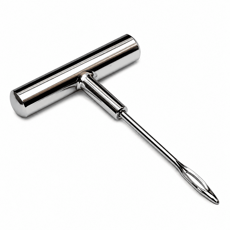 Plug Tool Chrome T-Handle With 4" Open Eye Needle