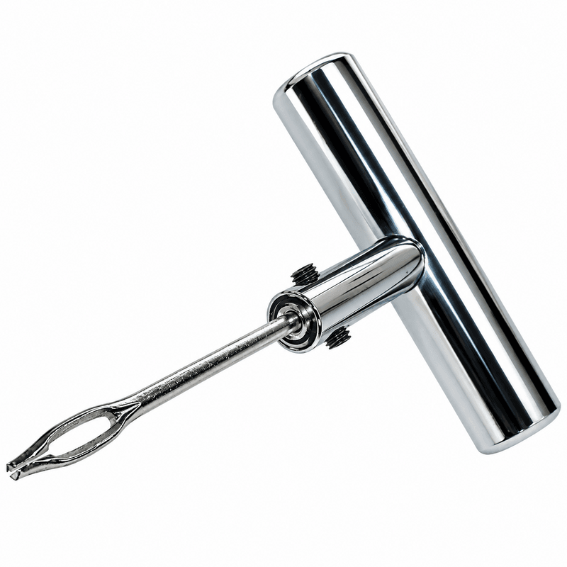 Plug Tool Chrome T-Handle With 4" Open Eye Needle
