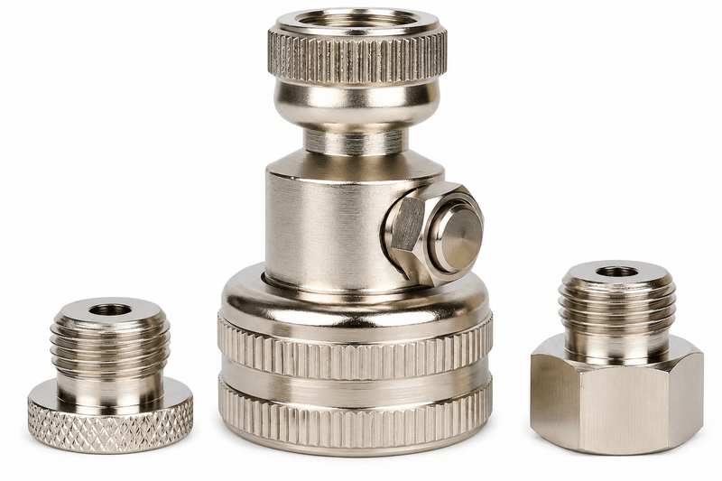 Tractor Tyre Water Filler &ndash; 5791-C with 2 Bushings & Push Button Bleed