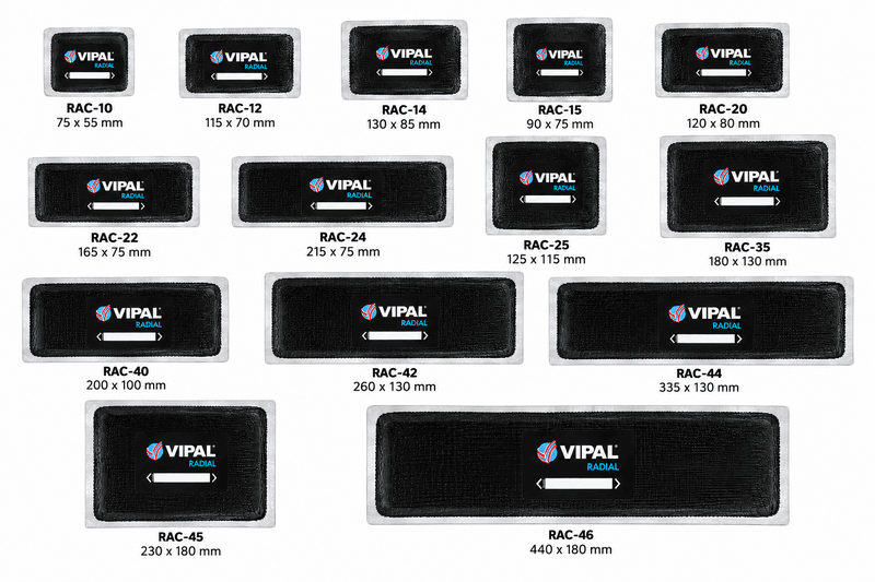 VIPAL RAC Radial Tyre Repair Patches – Car/Truck VIPAL RAC Radial Tyre Repair Patches – Car/Truck