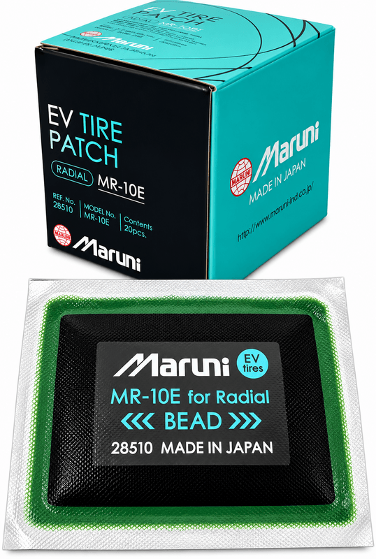 20 x Maruni 56 x 77mm EV Radial Tyre Repair Patches (MR-10E) &ndash; Made in Japan