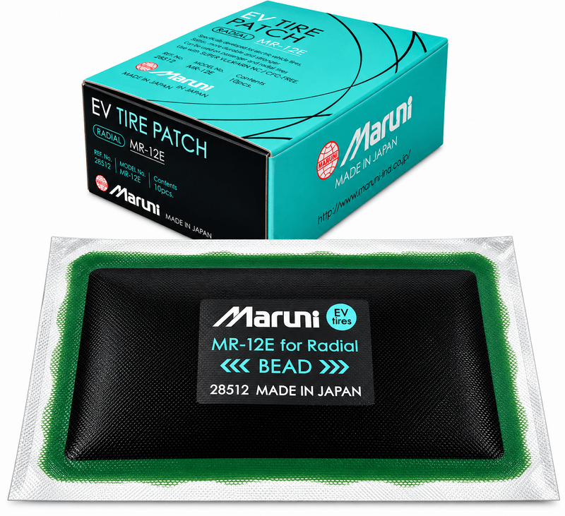 10 x Maruni 70 x 120mm EV Radial Tyre Repair Patches (MR-12E) &ndash; Made in Japan