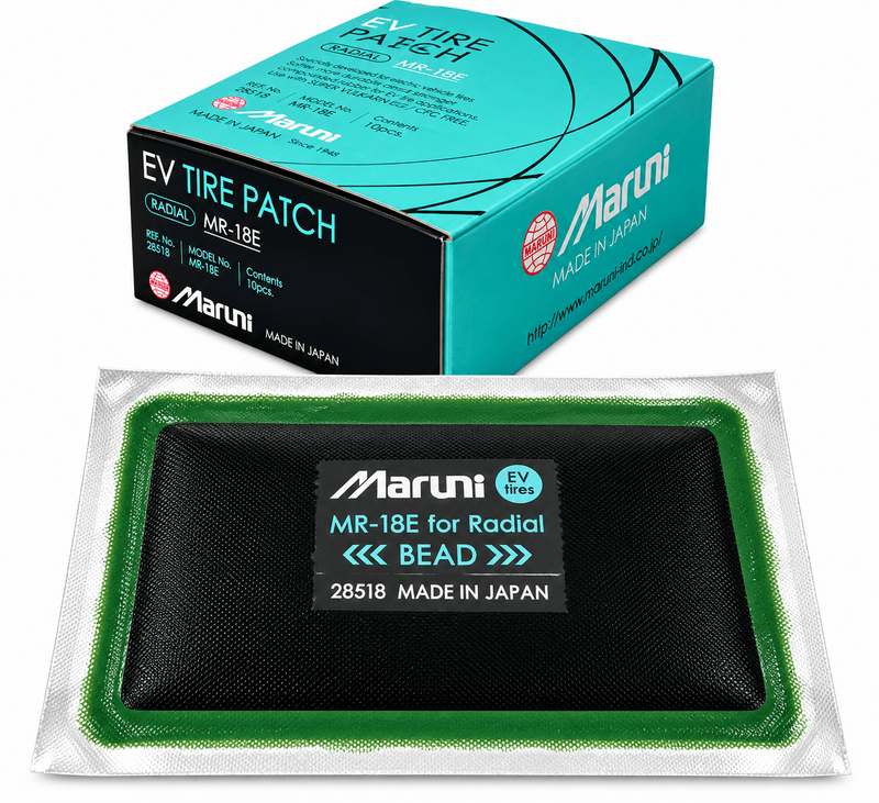 10 x Maruni 75 x 100mm EV Radial Tyre Repair Patches (MR-18E) &ndash; Made in Japan