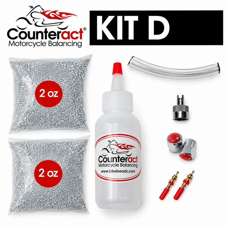 Counteract Tyre Balancing Beads Motorcycle Kit - Made in USA