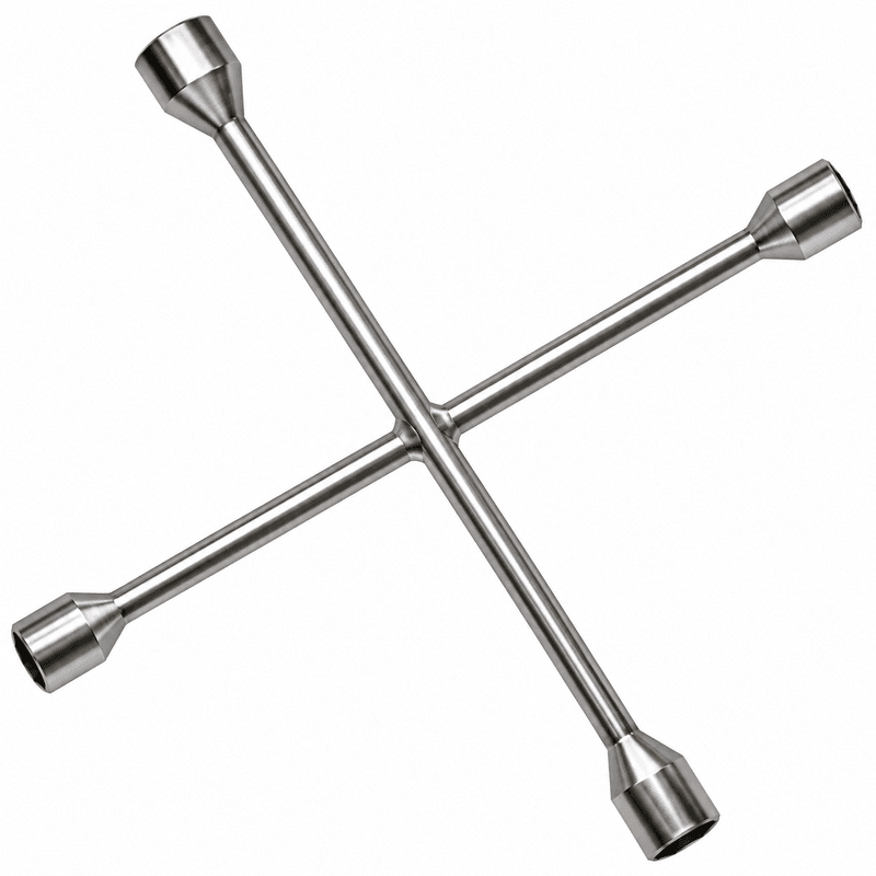 Long Chrome 4-Way Wheel Brace – Heavy Duty 510mm Long Chrome 4-Way Wheel Brace – Heavy Duty 510mm