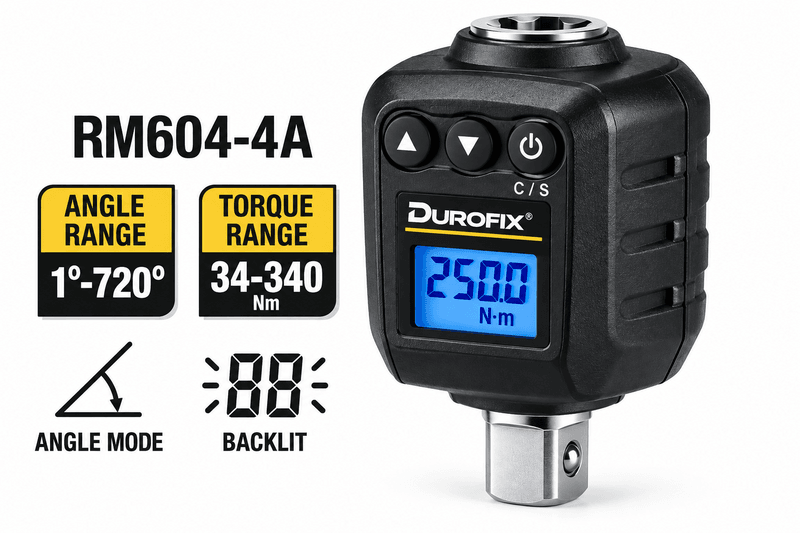 DUROFIX Digital Torque Adaptor &ndash; 1/2" Drive 17&ndash;340Nm