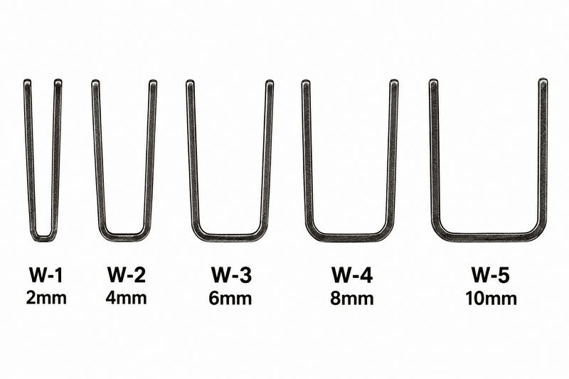 Tyre Regroover Blades W-1 to W-5 &ndash; 2mm to 10mm Cutting Widths &ndash; Pack of 20