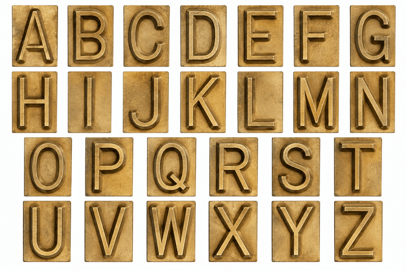 Individual 1" Branding Iron Letters A&ndash;Z