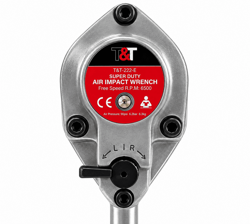 T&T 3/4" Super Duty Air Impact Wrench – 6" Extended Anvil