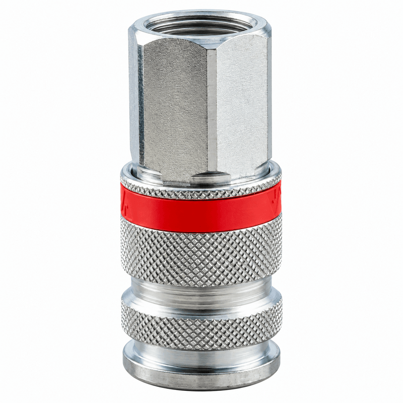 Euro Style Air Fitting Quick Coupling &ndash; 1/2" BSP Female &ndash; Stainless Steel