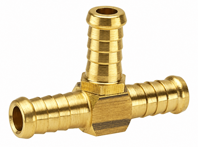 Male T-Piece with Barbed Ends & Threaded End &ndash; 10mm