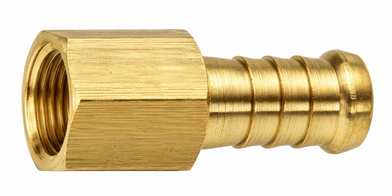 Air Fitting Female Hose Tail &ndash; 10mm x 1/4" BSP &ndash; Brass