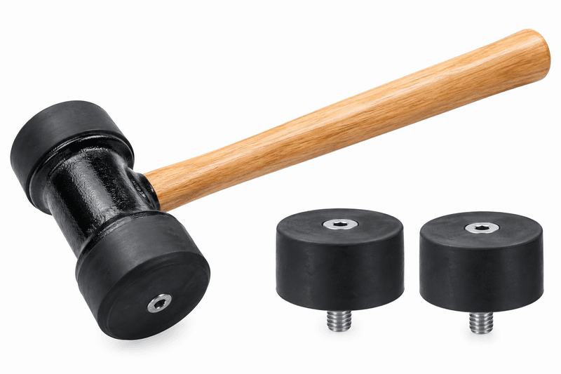 Rubber Mallet with Interchangeable Screw-On Heads – Australian Made Rubber Mallet with Interchangeable Screw-On Heads – Australian Made