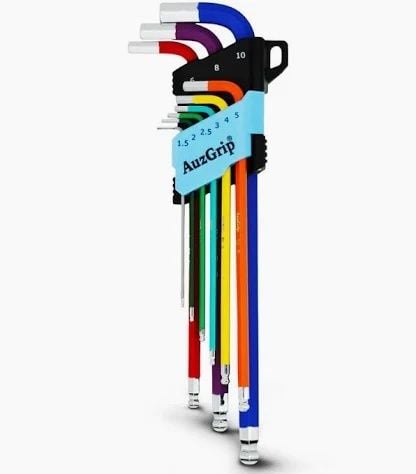 9 Piece Extra Long Ball Point Hex Key Set &ndash; Metric