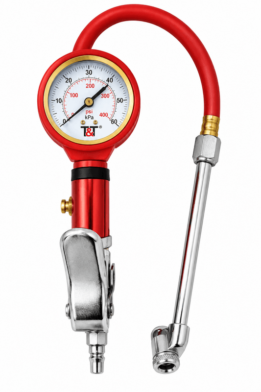 Tyre Inflator & Deflator with Dual Chuck & Dial Gauge &ndash; 0&ndash;60 PSI