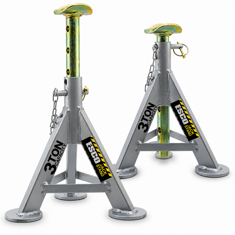 Esco 3 Ton Performance Axle Top Post Jack Stand – Pair Esco 3 Ton Performance Axle Top Post Jack Stand – Pair