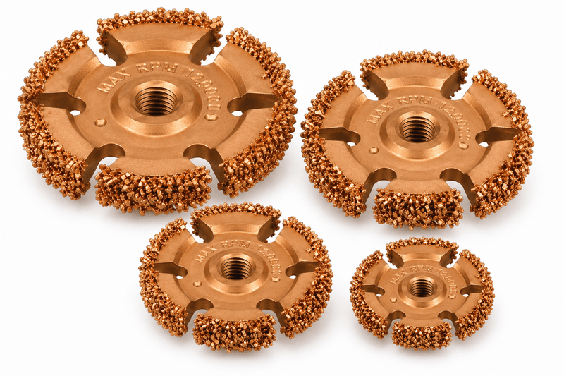 Carbide Slotted Wheels &ndash; 3mm to 22mm