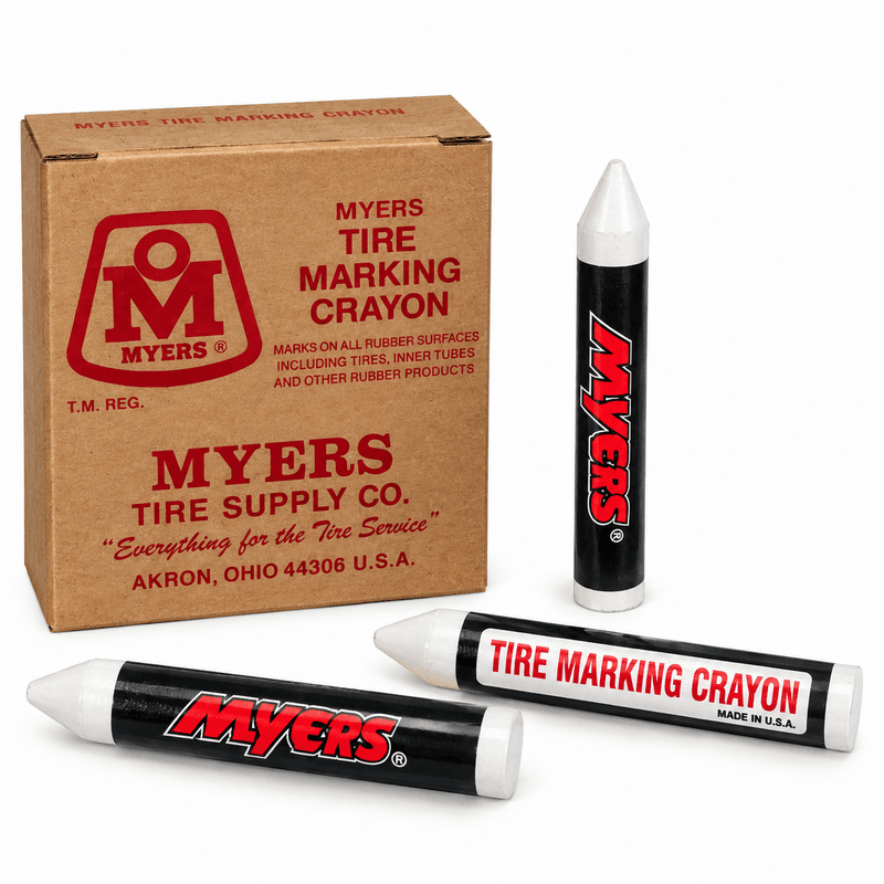 Myers White Tyre Marking Crayon &ndash; TD-1W &ndash; Box of 12