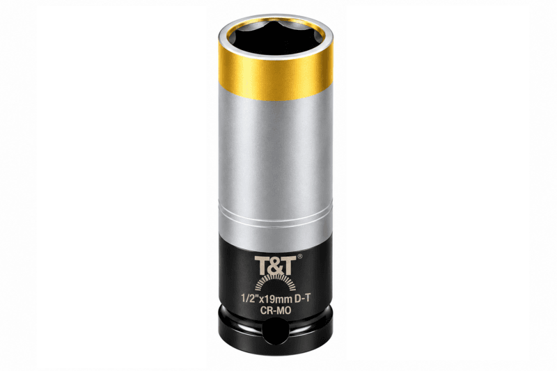 19 mm 1/2&rdquo; Drive Wheel Nut Socket Set Thin Wall Deep Impact Metric