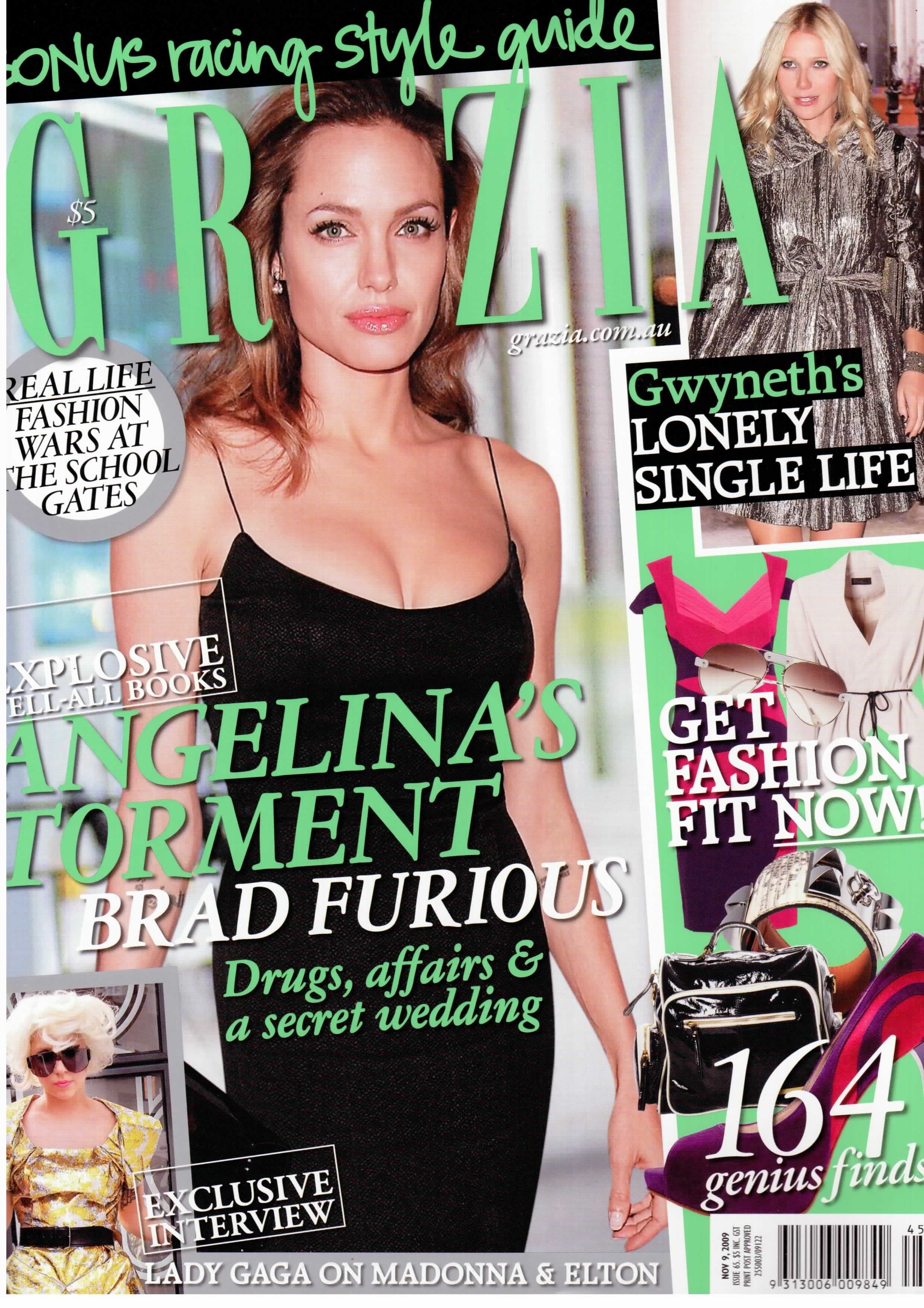 Grazia magazine cover November 2009