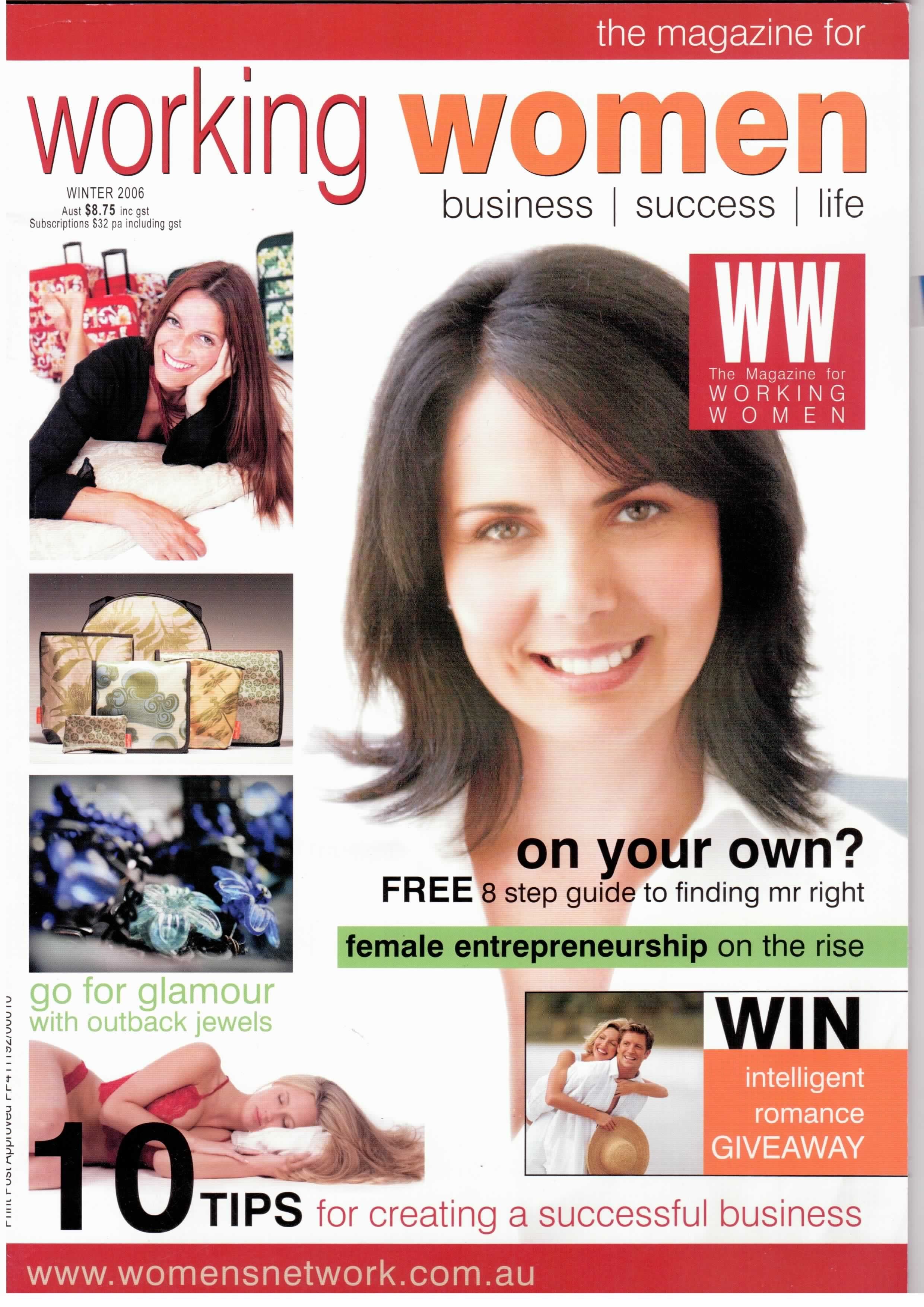 Working Women Magazine cover winter 2006