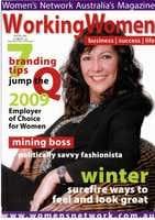 Working women Magazine cover winter 2009