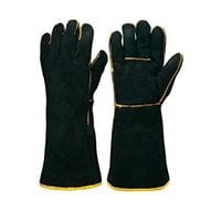 Black & Gold Welders Gauntlet Gloves