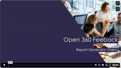 360 Degree Feedback Reporting Update