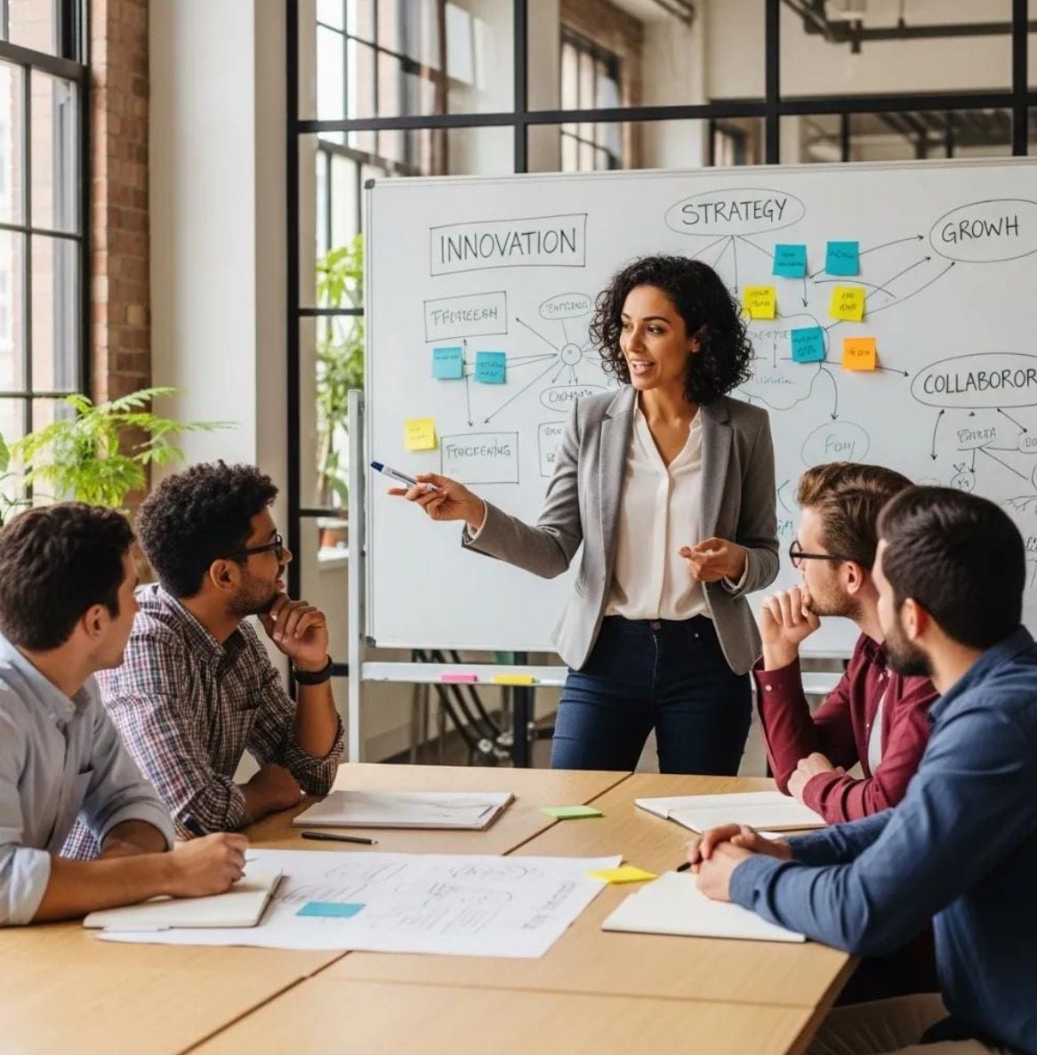 eam brainstorming in a safe, open environment