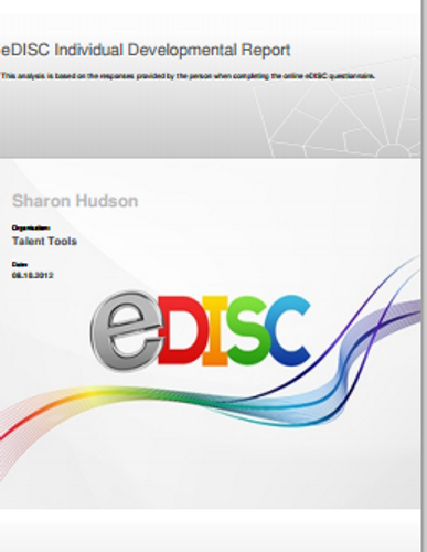 eDISC Individual Developmental Report