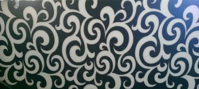 Abstract printed splashbacks