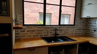 Printed splashbacks for showers and kitchens