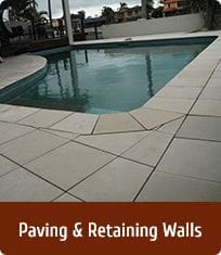 Paving, Pool Coping, Retaining walls, Skape structural Landscaping