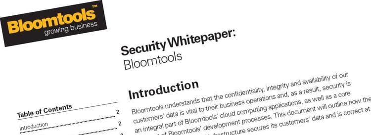 Bloomtools Security Whitepaper