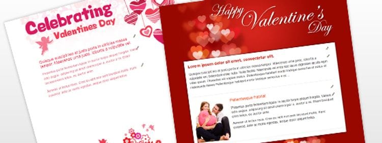 We've added Valentine's Day Email Templates to your Database Marketing account