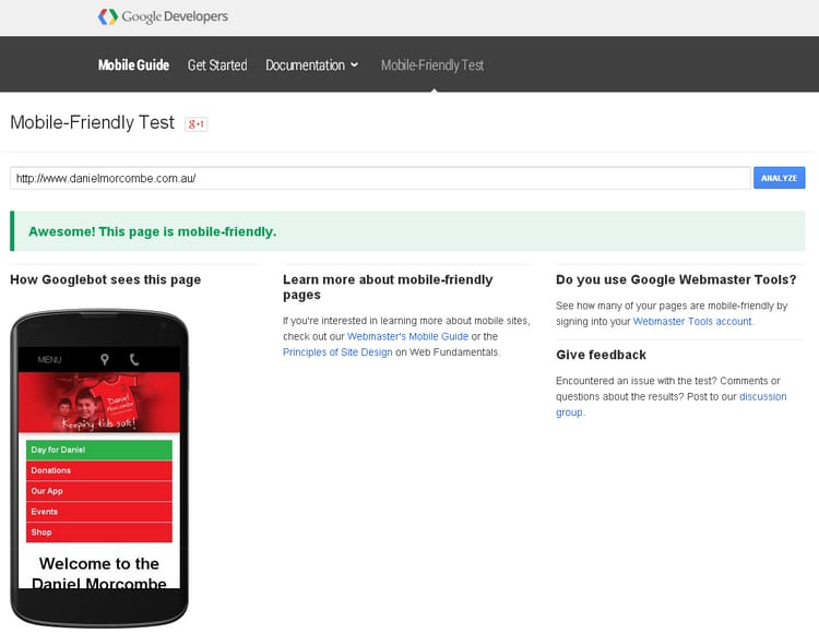 Google says: mobile friendly is no longer a choice but a must have