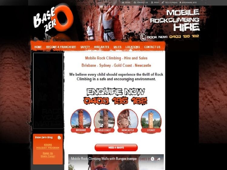 Client Spotlight: Base Zero and their website that "rocks!"