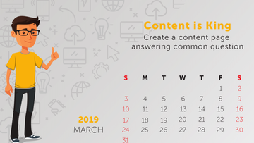 Tip: Content is King - Create a page answering common question