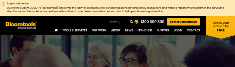 How to put a COVID-19 notification on your website How to put a COVID-19 notification on your website