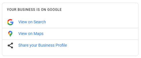 Sharing your Google My Business listing