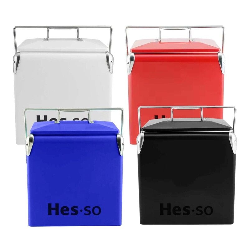 Retro Metal Ice Cooler Box 13L